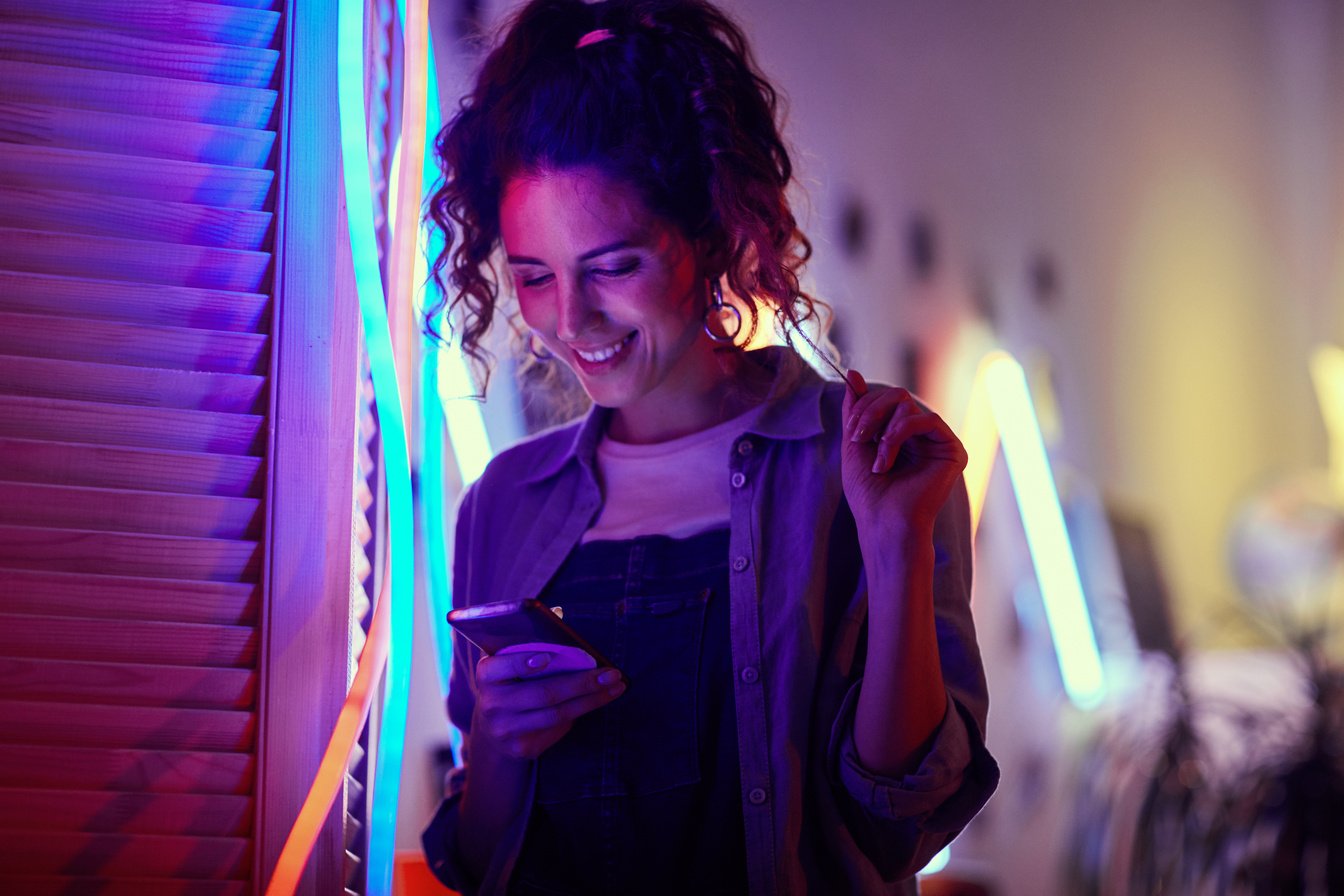 Young Woman Using Her Mobile Phone